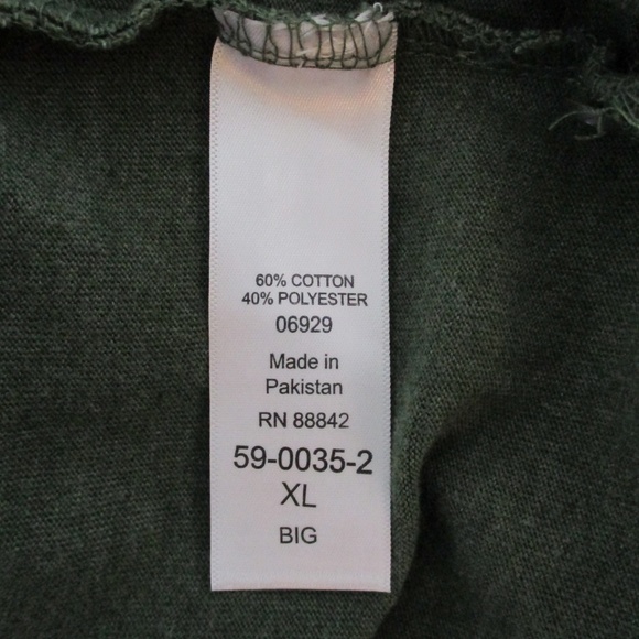 King Size Relaxed Fit Henley Shirt - Picture 5 of 5